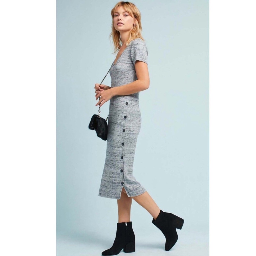 NWT Anthropologie Postmark Ribbed Sweater Dress